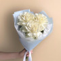 Букет из 3 белых французских роз — вид 3