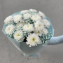 Букет с хризантемой и голубой гипсофилой — вид 2